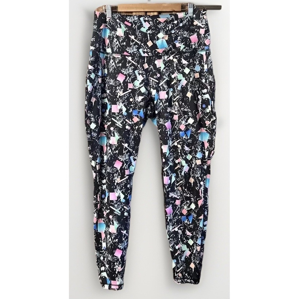 Zelos Woman's Print Leggings Cross Front High waist Sz 2X NO flaws NO Pilling‎